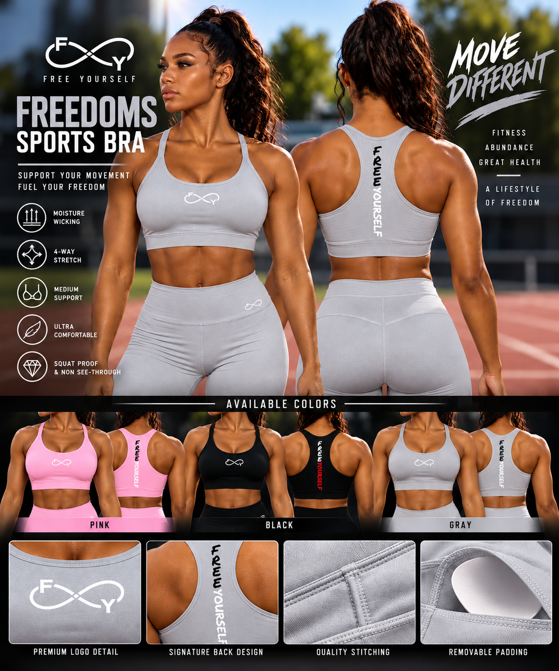 Women's The Freedom Sports Bra