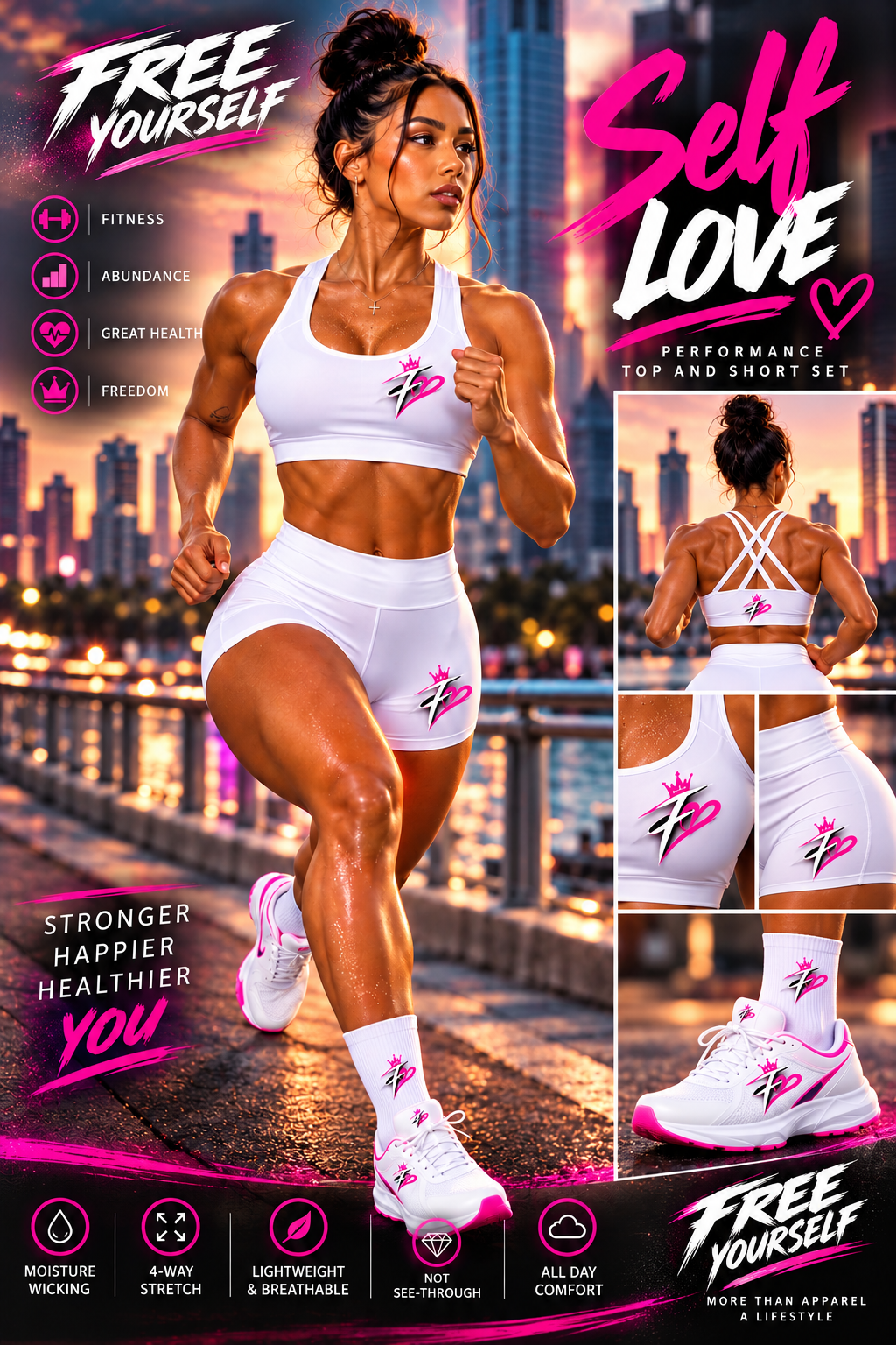 Women's Self Love Performance Top & Short Set