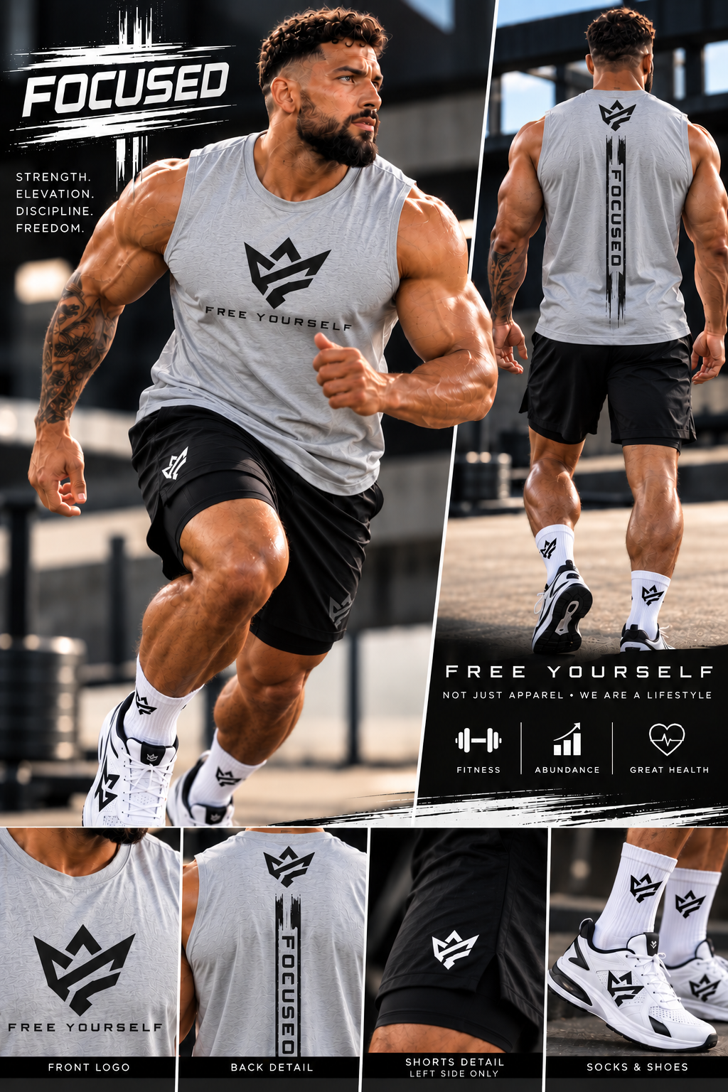 Men's Focused Sleeveless Tee
