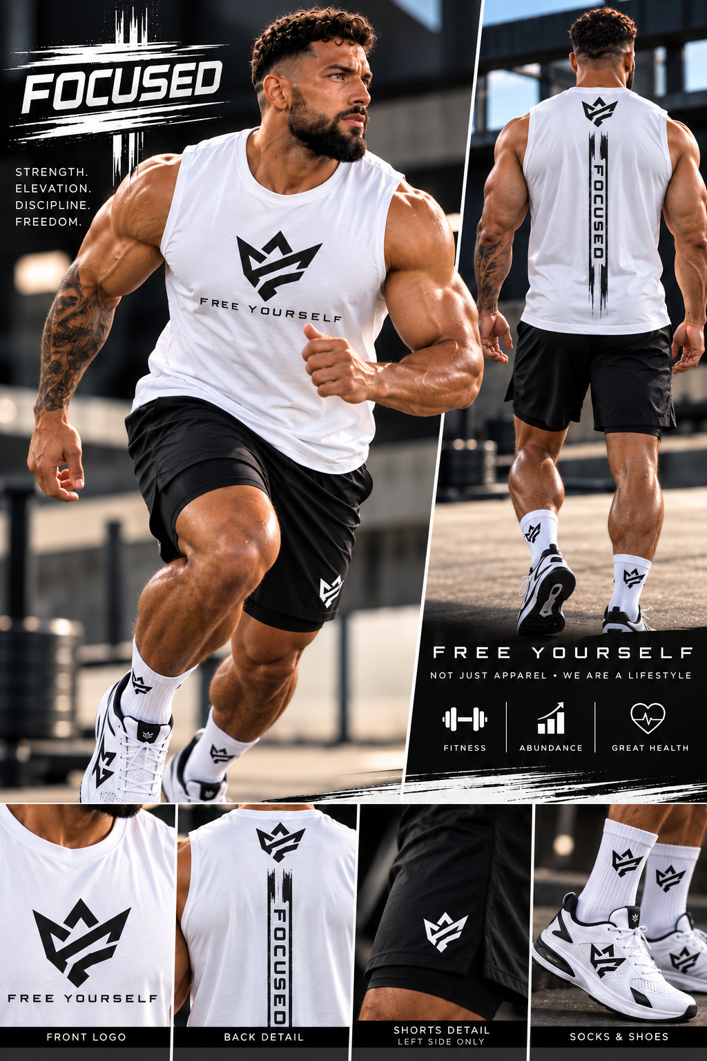 Men's Focused Sleeveless Tee