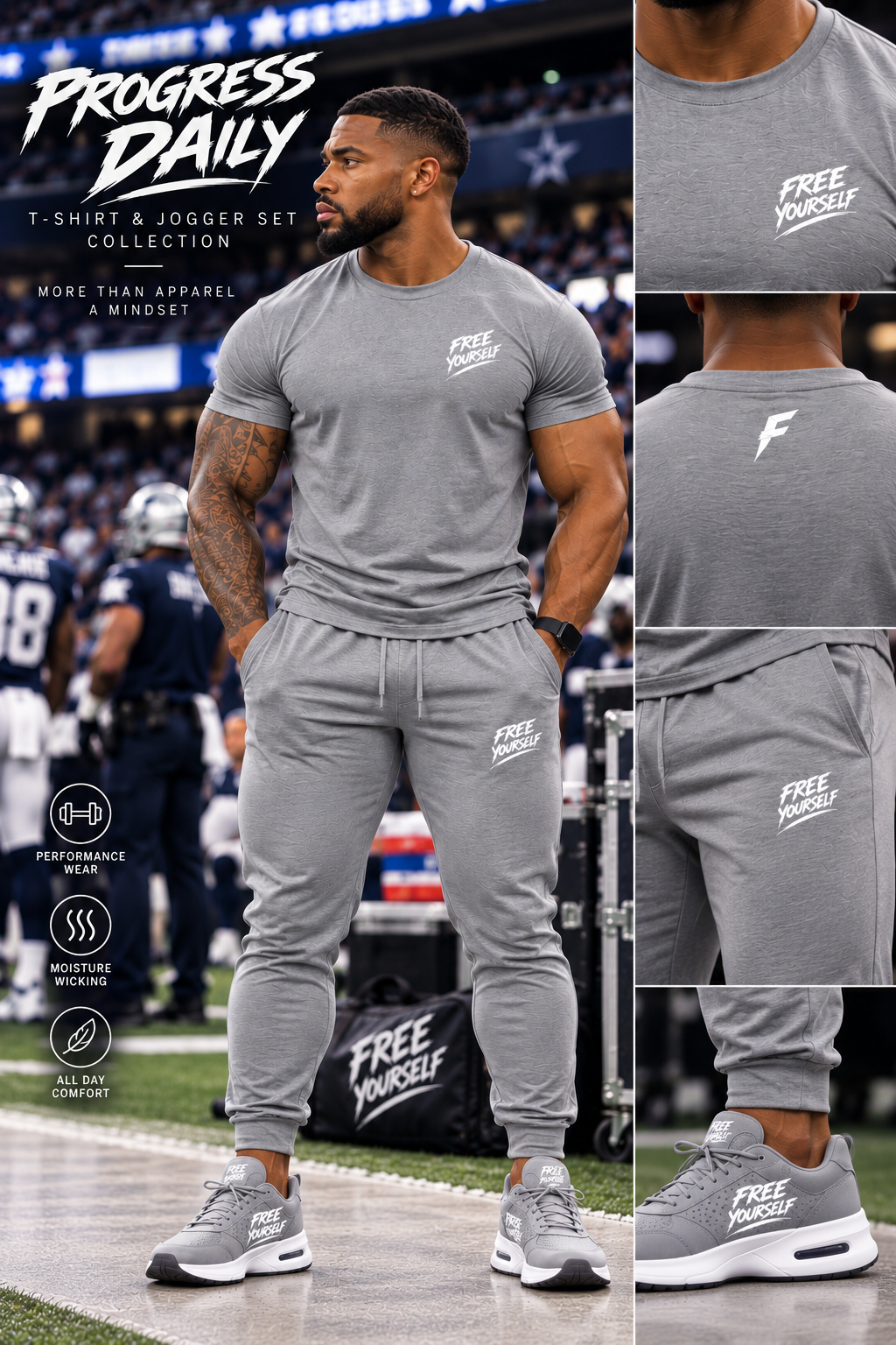 Men's Progress Daily T-Shirt & Jogger Set