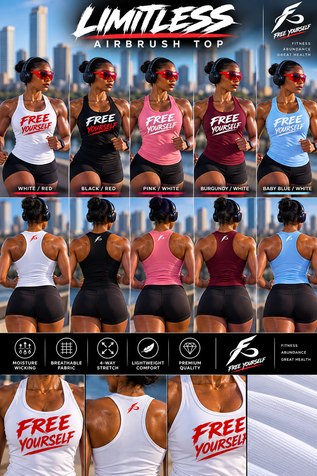 Women's Limitless Airbrush Top