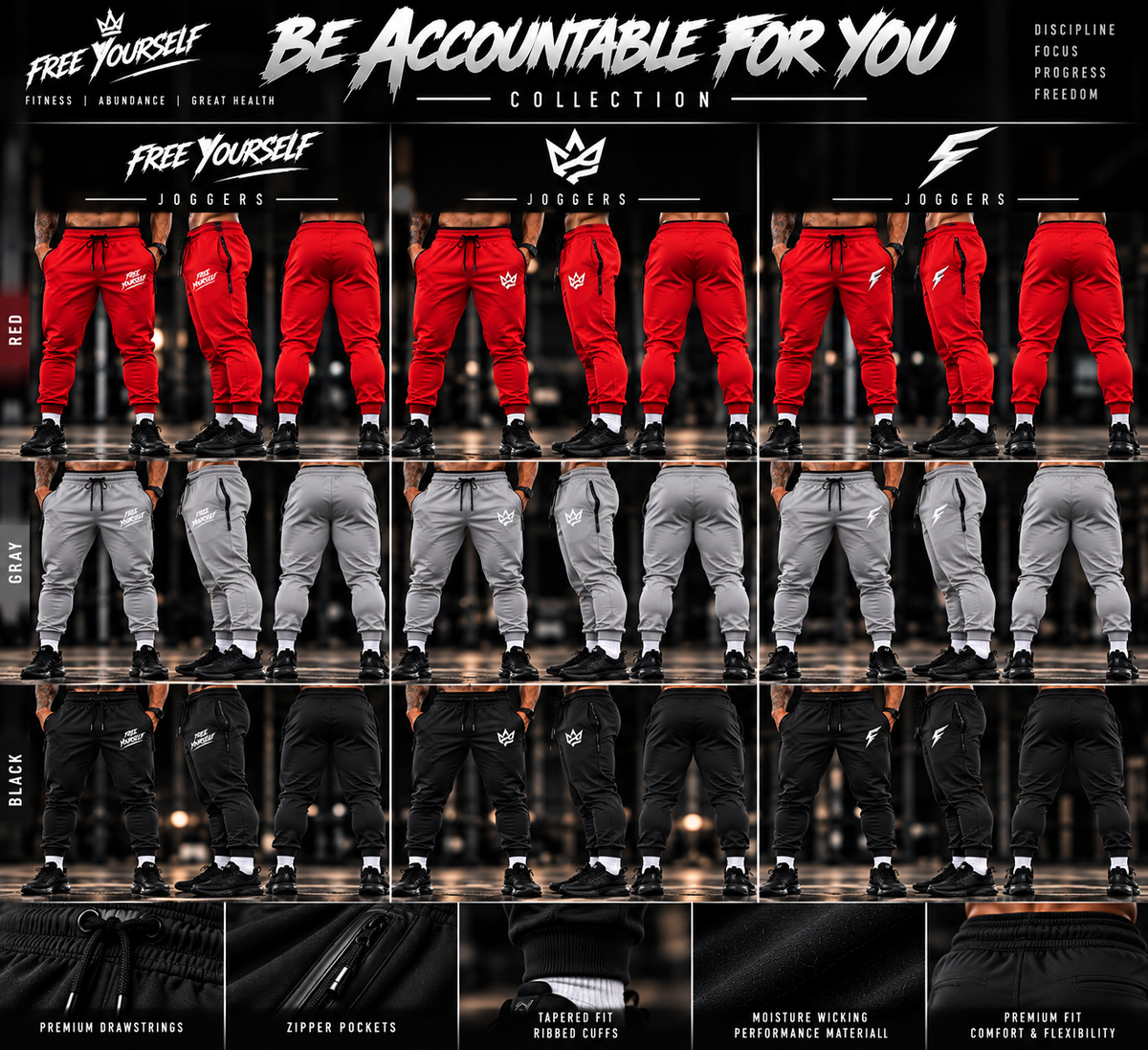 Mens Be Accountable For You Joggers